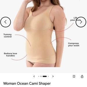 Contorly Cami Tank Insta-Shaper 3-In-1/Push-up Bra, Cami Shapewear- Beige Medium
